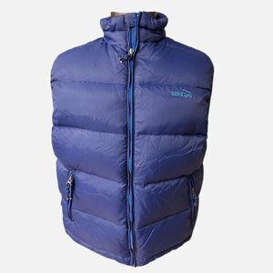 Aeropostale Men’s Down Puffer Vest Blue Size M Y2K Retro